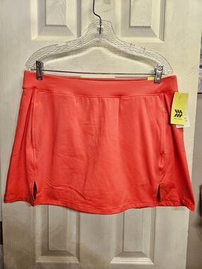 All in motion high rise slim fit skort athletic skirt womens large NEW